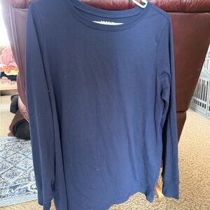Torrid Navy Long Sleeve Tee